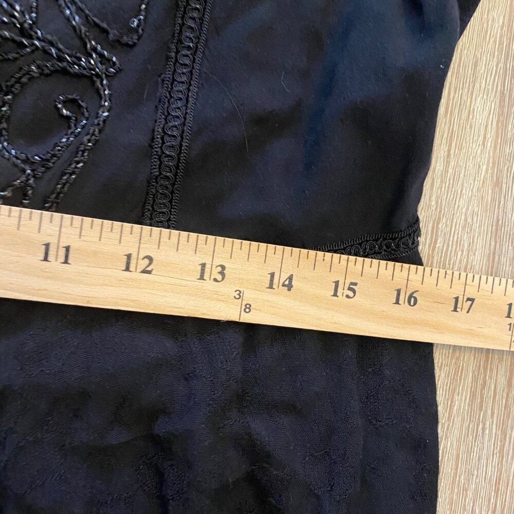 Sakkas Sundara Dress Corset Asymmetrical Embroidered Black Sz S/M Whimsigoth - Picture 12 of 14